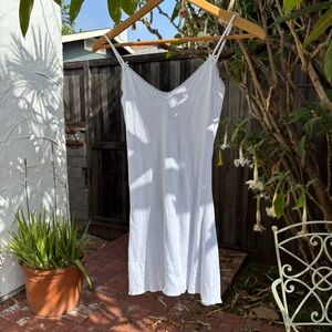 Cou Cou intimates cami slip dress in white